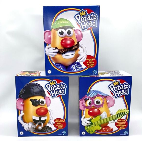 Hasbro Other - Mr Potato Head Lot Of 3 Pirate Spud, Spud Star, Mr Potato New Hasbro